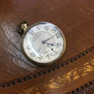 Antique South Bend " Studebaker " 21j Gold Filled Pocket Watch Not