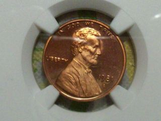 1981 - S Type 2 Lincoln Cent - Ngc Pf 68 Red Ultra Cameo 1