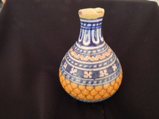 Vintage Deruta Italy Hand Painted Art Pottery Majolica Bud Vase