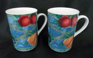 2 Casual Victoria & Beale " Forbidden Fruit " Mugs 4 1/4 "