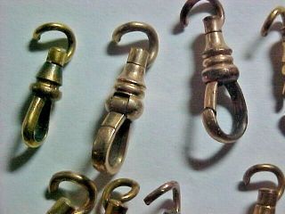 33 Old Gold Filled Swivels For Pocket Watch Chains 2