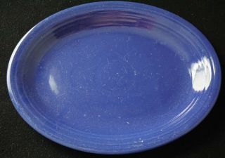 Vintage Dark Blue Fiestaware 12 1/2 Inch Oval Serving Platter