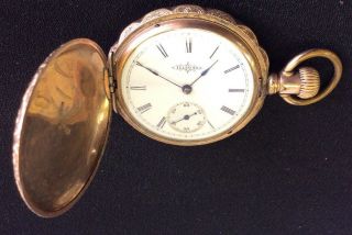 Vintage Illinois Watch Co Model 1 Champion Watch Case Gf? Ornate