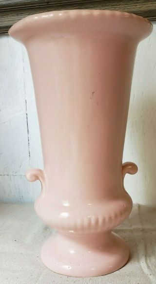 Vintage Mcm Pottery Vase Pink Mccoy Usa 9 1/2 " Tall