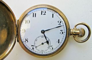 16 Size 17 Jewel Swiss Hunting Case Pocket Watch For Repair