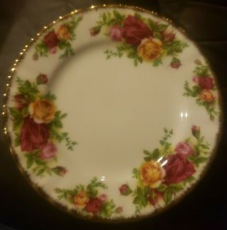 Vtg.  Royal Albert Old Country Roses Bread & Butter Plate 1962 England 6.  25 "