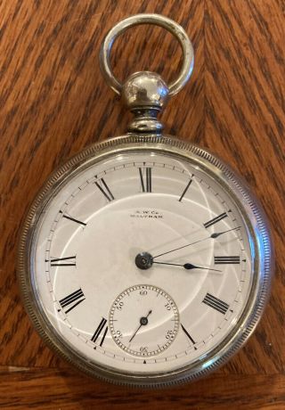 1881 Waltham Watch Company Wm Ellery Key Wind Pocket Watch