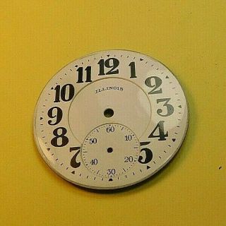 Good 16s,  21j Illinois,  Bunn Special,  60hr Pocket Watch Dial And Hands