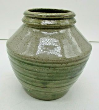 Vintage Signed Studio Pottery Vase 5 " Tall