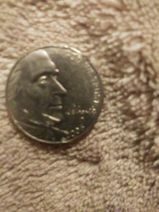 2005 - P Jefferson Bison Nickel Detached Leg Variety Error Coin Us