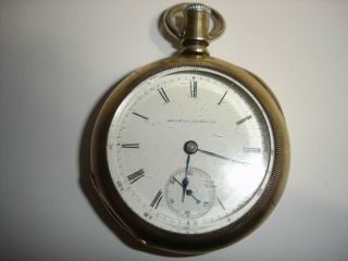 1886 Illinois Watch Company 11 Jewels Size 18s " Runs " Serial 666408 Model 1