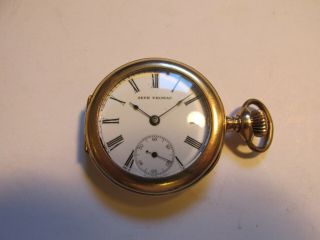 Antique Vintage Seth Thomas Pocket Watch,  Open Face,  7 Jewels,  Running,  Ca.  1892