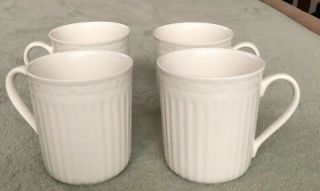 4 Mikasa Italian Countryside 8oz Coffee Mugs Tea Cups Dd900