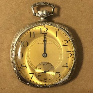 South Bend Pocket Watch Grade 429,  12s,  19j,  Gold Filled,  62 Grams,  Parts/repair