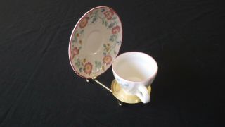 Churchill Staffordshire England Briar Rose Demitasse Cup And Saucer Set