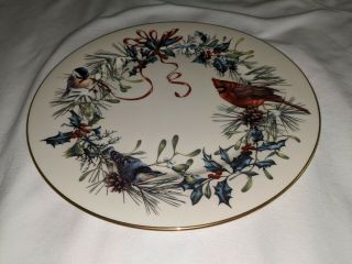 Lenox Winter Greetings Fine China Dinner Plate 11 ",  24k Gold Rim (replacement)