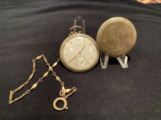 Longines Pocket Watch 17 Jewels Circa 1940s 10k Gold Filled