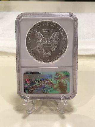 2017 Silver Eagle Early Releases NGC MS70 white core 2