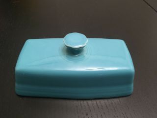 Fiesta Butter Dish Lid Only,  Turquoise,  (fiestaware)