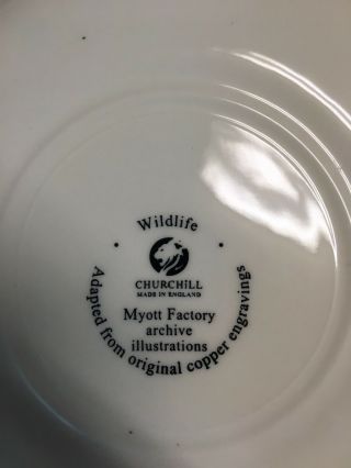 CHURCHILL (Myott Factory) Wildlife 10 Inch Plate with PHEASANTS 2