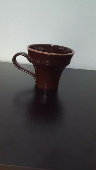 Vietri Hand Made Fine Pottery - Coffee Tea Mug Cup - Made In Italy - Autumn Brown