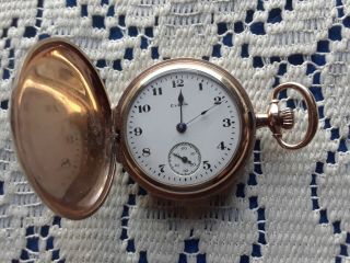 Elgin 3/0s 7 Jewel Pocket Watch,  Illinois 25 Year Gold Filled Hunter Case