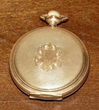 1889 Elgin National Co 7j,  16s,  Grade 114,  Model 3 Pocket Watch W/gf Hunting Case