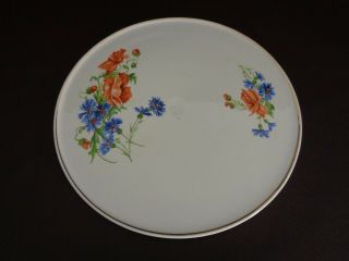 Erphila Germany Vintage 11 - 1/2 " Ceramic Cake Plate