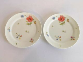 Mikasa Just Flowers Bread And Butter Plates Set Of 2 Bone China Made In Japan