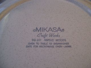 Vintage Mikasa Craft Magic Moods Set of 2 Salad Plates DQ - 201 Retired 3