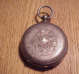 RELIC CIVIL WAR KEY WIND POCKET WATCH w/ 6th CORPS ENGRAVING 3