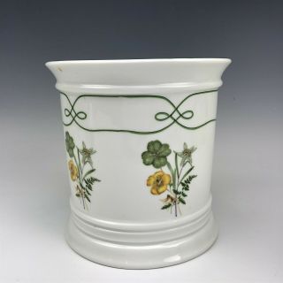 Vtg Raynaud Limoges French Porcelain Four Leaf Clover Cache Planter Pot 7 " Kpb