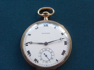 1914 E.  Howard Pocket Watch 12s 17 Jewel Series 7 Gold Filled Swing Out Case