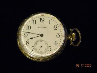Waltham Pocket Watch Grade: No.  210 Model 1894 Great,  Phili Case Victory