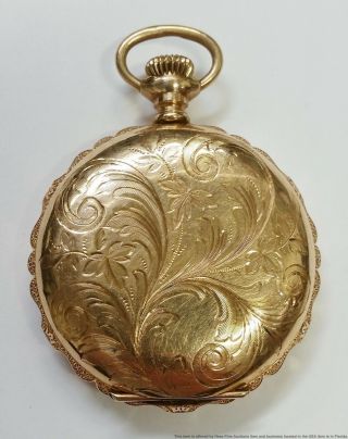 Small Vintage Ladies Swiss Gold Filled Pocket Watch For Repair