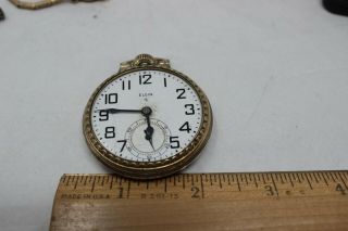 Vintage Elgin 616 17 Jewel Pocket Watch 10k Rolled Gold Plate