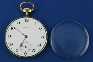 Great Vintage E.  Howard & Co 17 Jewel Pocket Watch Movement & Crystal