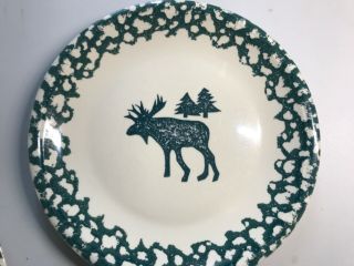 Tienshan Folk Craft Moose Country Dinner Plates 10 1/4 2