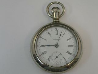 Vintage Waltham Pocket Watch 18 Size 15 Jewel 1901 59mm
