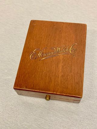 Wood E.  Howard & Co.  16 Size Pocket Watch Box - Orig.  License
