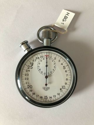 Vintage Heuer 30 Second 15 Minute Split Second Stopwatch -