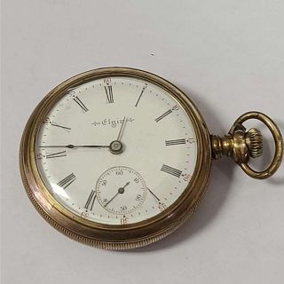 Elgin National Watch Co.  Gold Plated 15j Wind Up Pocket Watch Jewelry Elg15