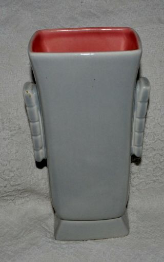 Red Wing Pottery - Mid Century Modern - Grey/pink Vase