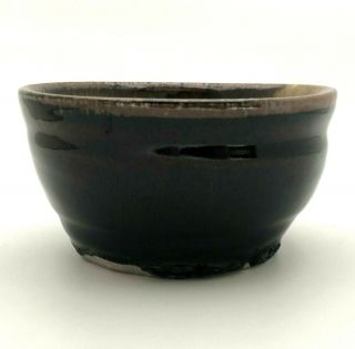 Art Crafts Mission Style Handmade Studio Pottery Bowl Eye Signed 5 3/8 3