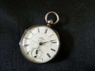 Sterling Silver Pocket Watch John Forrest Chester 1900 Case By Albert Curtis