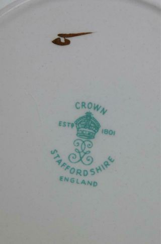 Crown Staffordshire England China Black/Brown Horse Head Trinket/Coaster Dish 2