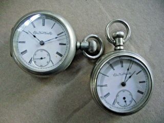 Vintage: Two (2) Elgin National Watch Co.  Pocket Watches.