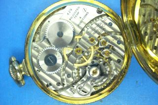 1922 SOUTH BEND 429 POCKET WATCH - - 19 JEWEL - - GOLD FILLED CASE - - OPENFACE - - REPAIR 3