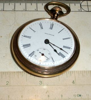 American Waltham Antique Pocket Watch Grade Sterling Model 1883 Circa 1900