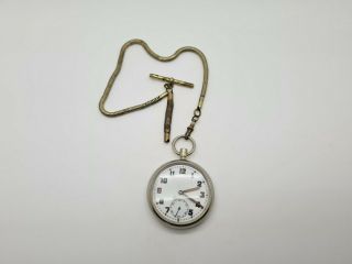 A Military Issue Bravingtons Pocket Watch Stamped G.  S.  T.  P.  L.  2376 Bravingtons